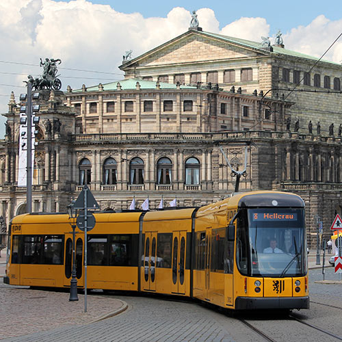 Semperoper tram DVB Dresden