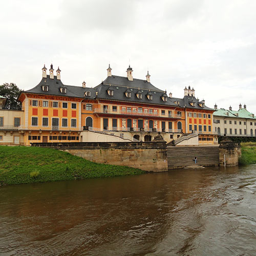 Château saxe elbe dresde Pillnitz
