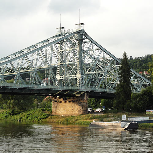 Meraviglia Blu ponte Dresda Blaues Wunder