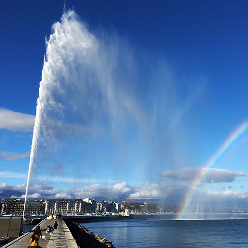 water fountain Geneva