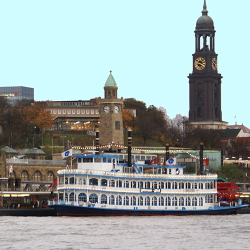 Boat tour Elbe harbour Hamburg