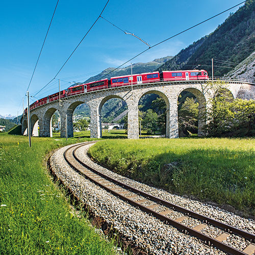 Switzerland train bernina express